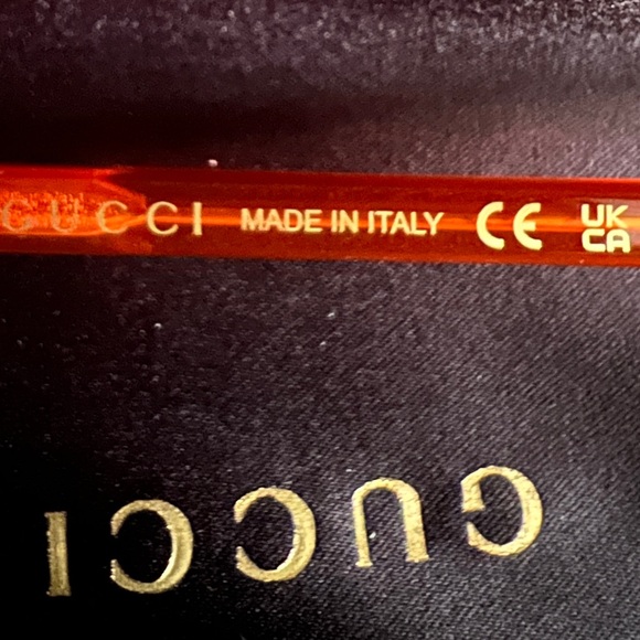 Gucci Orange Oversized Sunglasses - Picture 5 of 8